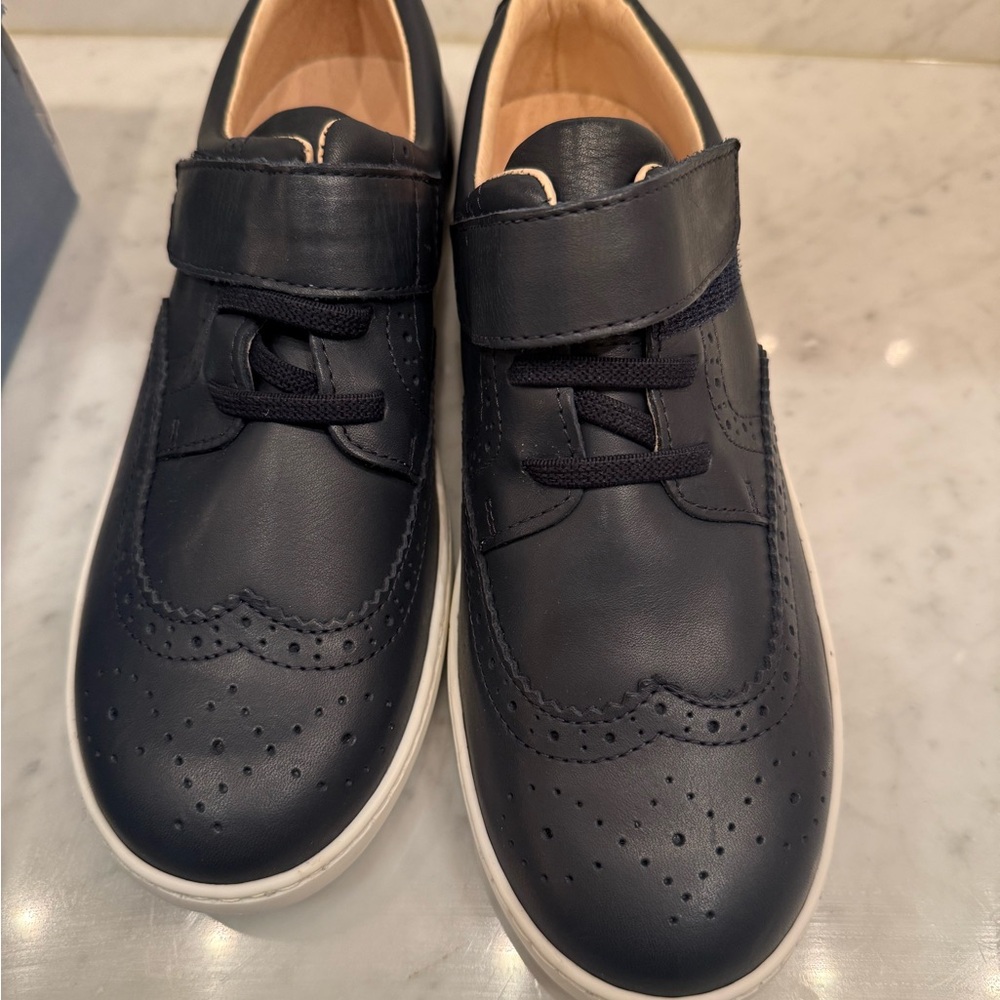 NWT Jacadi Paris Leather Boys Dress Shoes Wedding - Size 39 (US 7) Quiet Luxury